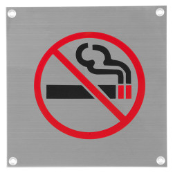 GPF047009831 RVS GEBORSTELD, PICTOGRAM ROOKVERBOD VIERKANT 125X125MM GESCHROEFD GPF047009831 RVS GEBORSTELD, PICTOGRAM ROOKVERBOD VIERKANT 125X125MM GESCHROEFD