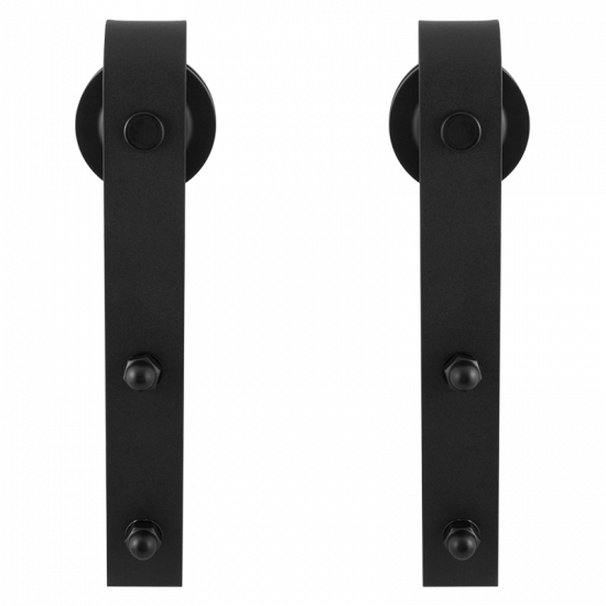 GPF0500.61 SCHUIFDEURHANGER SET LANKA ZWART T.B.V. EXTRA DEUR GPF0500.61 SCHUIFDEURHANGER SET LANKA ZWART T.B.V. EXTRA DEUR