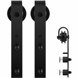 GPF050061010G ZWART, SCHUIFDEURHANGER SET VOOR GLAZEN SCHUIFDEUREN LANKA ZWART T.B.V. EXTRA GLAZEN DEUR GPF050061010G ZWART, SCHUIFDEURHANGER SET VOOR GLAZEN SCHUIFDEUREN LANKA ZWART T.B.V. EXTRA GLAZEN DEUR