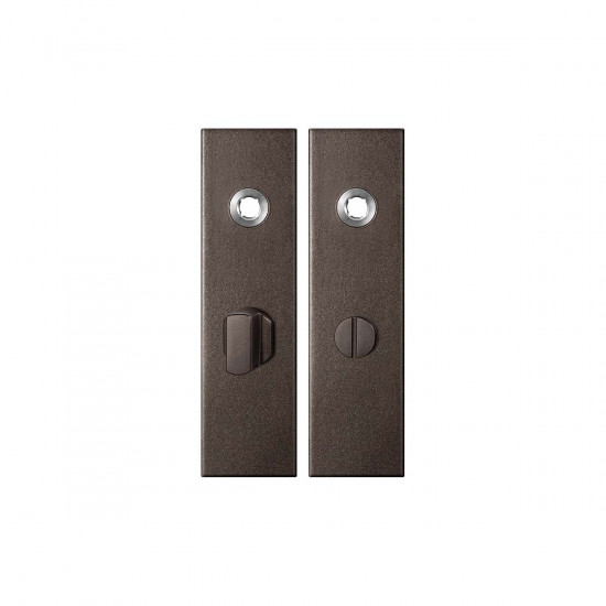 GPF1115.A1 KORTSCHILD RECHTHOEKIG WC63/8 GROTE KNOP 169X46X8,5MM DARK