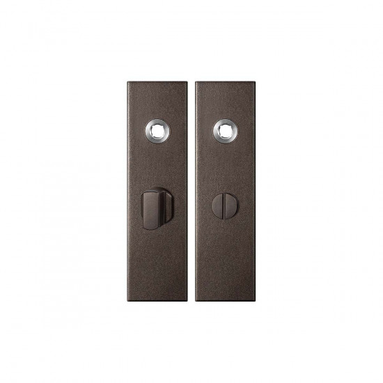 GPF1115.A1 KORTSCHILD RECHTHOEKIG WC57/8 GROTE KNOP 169X46X8,5MM DARK