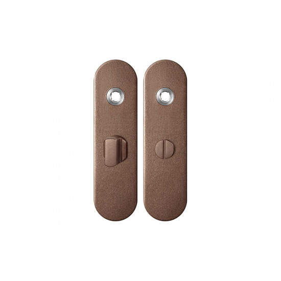 GPF1110.A2 KORTSCHILD AFGEROND WC55/8 GROTE KNOP 169X46X8,5MM BRONZE B