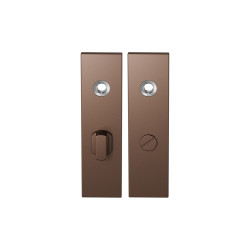 GPF1115A20863 BRONZE BLEND, KORTSCHILD RECHTHOEKIG ENKELVEREND 169X46X8,5MM WC63/8 GROTE KNOP