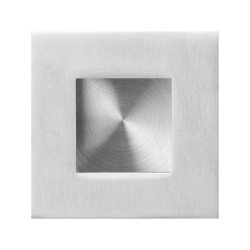 GPF07140900E RVS GEBORSTELD, SCHUIFDEURKOM VIERKANT 70X70MM