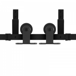 GPF0560.61 DUBBEL SCHUIFDEURSYSTEEM OSA ZWART 200CM