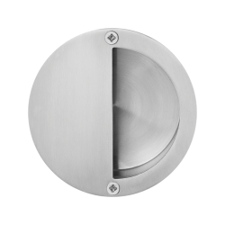 GPF071109000 RVS GEBORSTELD, SCHUIFDEURKOM ROND 90MM HALF GRIP