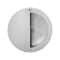 GPF071109000 RVS GEBORSTELD, SCHUIFDEURKOM ROND 90MM HALF GRIP