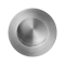 GPF07100900B RVS GEBORSTELD, SCHUIFDEURKOM ROND 50MM