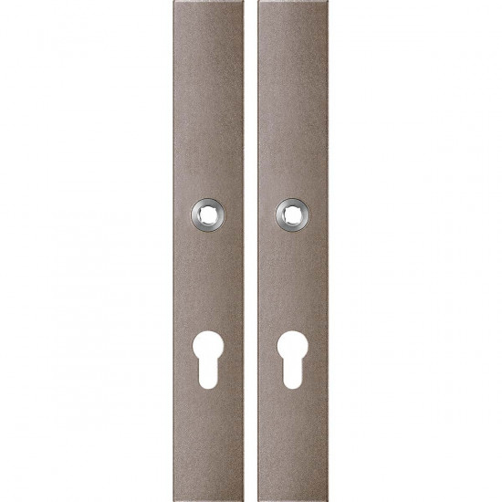 GPF1175.A3 LANGSCHILD RECHTHOEKIG PC72 282X40X8,5MM MOCCA BLEND