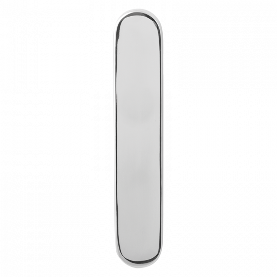 GPF1200.60 LANGSCHILD AFGEROND BB56 ZONDER KRUKGAT 218X40X8,5MM RVS GE GPF1200.60 LANGSCHILD AFGEROND BB56 ZONDER KRUKGAT 218X40X8,5MM RVS GE