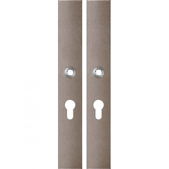 GPF1175.A3 LANGSCHILD RECHTHOEKIG PC55 282X40X8,5MM MOCCA BLEND