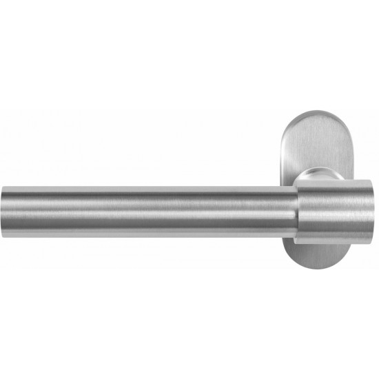 GPF3052.04L HIPI DEUX+ DEURKRUK OP OVALE ROZET RVS, 70X32X10MM GPF3052.04L HIPI DEUX+ DEURKRUK OP OVALE ROZET RVS, 70X32X10MM