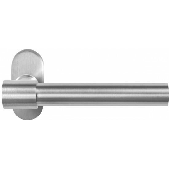 GPF3052.04 HIPI DEUX+ DEURKRUK OP OVALE ROZET RVS, 70X32X10MM GPF3052.04 HIPI DEUX+ DEURKRUK OP OVALE ROZET RVS, 70X32X10MM