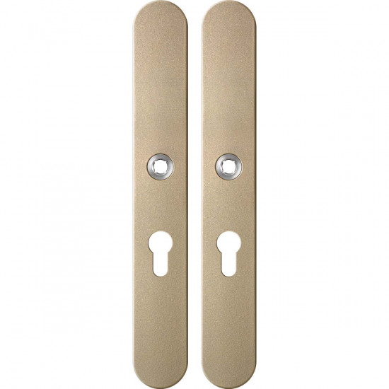 GPF1170.A4 LANGSCHILD AFGEROND PC55 282X40X8,5MM CHAMPAGNE BLEND