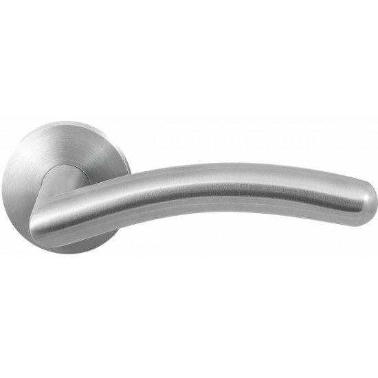 GPF2030.00R MATA DEURKRUK OP RONDE ROZET RVS, 50X8MM GPF2030.00R MATA DEURKRUK OP RONDE ROZET RVS, 50X8MM