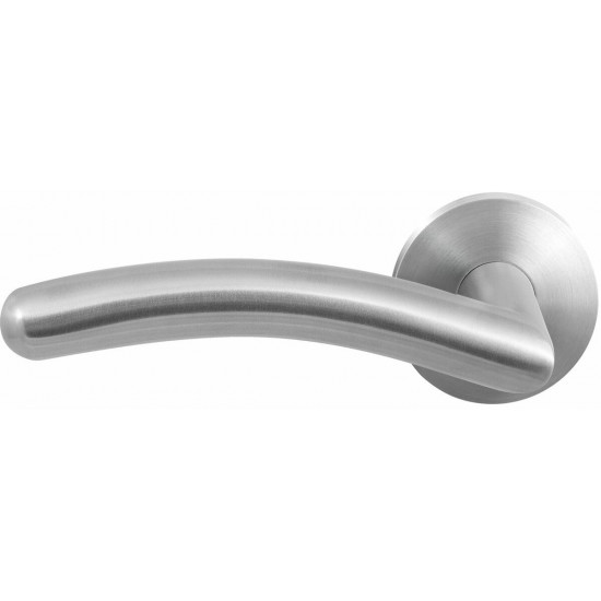 GPF2030.00L MATA DEURKRUK OP RONDE ROZET RVS, 50X8MM GPF2030.00L MATA DEURKRUK OP RONDE ROZET RVS, 50X8MM
