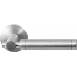 GPF2077090100-00 RVS GEBORSTELD, GPF2077.00 MOKO DEURKRUK OP RONDE ROZET RVS, 50X8 MM GPF2077090100-00 RVS GEBORSTELD, GPF2077.00 MOKO DEURKRUK OP RONDE ROZET RVS, 50X8 MM