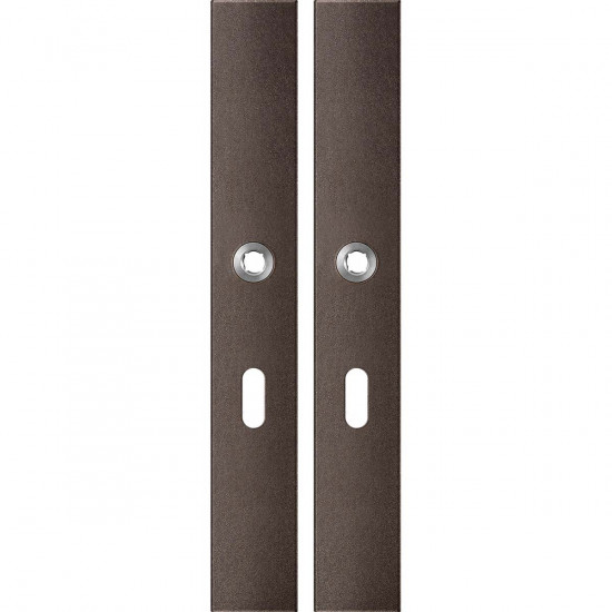 GPF1175.A1 LANGSCHILD RECHTHOEKIG BB56 282X40X8,5MM DARK BLEND