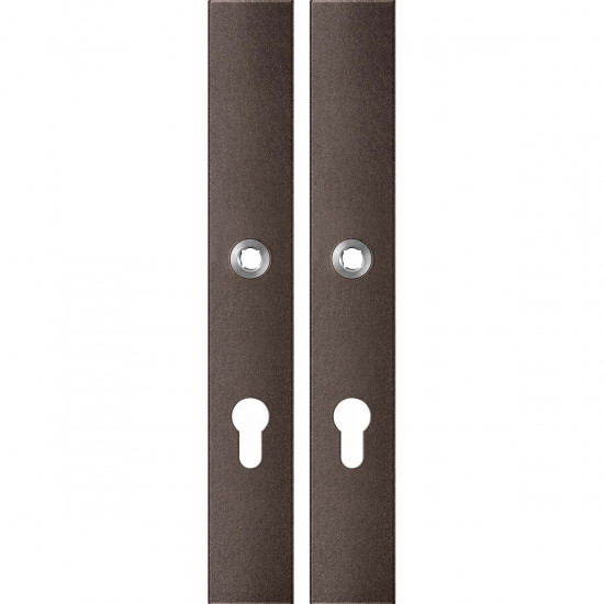 GPF1175.A1 LANGSCHILD RECHTHOEKIG PC72 282X40X8,5MM DARK BLEND