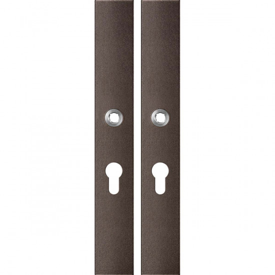 GPF1175.A1 LANGSCHILD RECHTHOEKIG PC55 282X40X8,5MM DARK BLEND