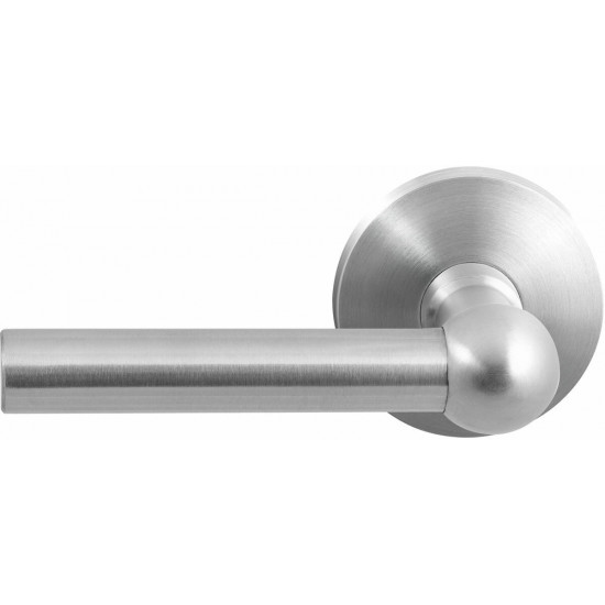 GPF3040.00L/R HIPI DEURKRUK OP RONDE ROZET RVS, 50X8MM GPF3040.00L/R HIPI DEURKRUK OP RONDE ROZET RVS, 50X8MM