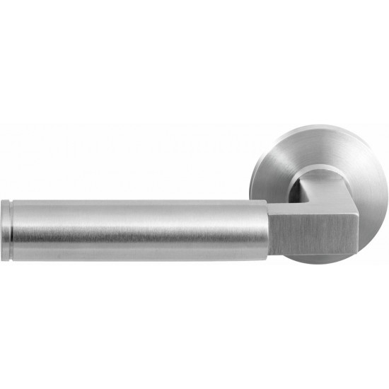 GPF2082.00L/R KURI DEURKRUK OP RONDE ROZET RVS, 50X8MM GPF2082.00L/R KURI DEURKRUK OP RONDE ROZET RVS, 50X8MM