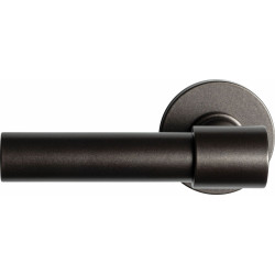 GPF3042A10200-00 DARK BLEND, HIPI DEUX+ DEURKRUK 105,5 MM OP RONDE ROZET GATDEEL LINKS/ RECHTS