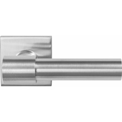 GPF3042090300-02 RVS GEBORSTELD, GPF3042.02R HIPI DEUX+ DEURKRUK OP VIERKANTE ROZET RVS, 50X50X8 MM