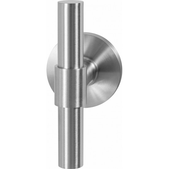 GPF3046.00 HIPI DEUX KRUISKRUK OP RONDE ROZET RVS, 50X8MM GPF3046.00 HIPI DEUX KRUISKRUK OP RONDE ROZET RVS, 50X8MM