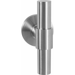 GPF3047090200-00 RVS GEBORSTELD, GPF3047.00L/R HIPI DEUX+ KRUISKRUK OP RONDE ROZET RVS 50X8 MM, LINKS-/ RECHTSWIJZEND GPF3047090200-00 RVS GEBORSTELD, GPF3047.00L/R HIPI DEUX+ KRUISKRUK OP RONDE ROZET RVS 50X8 MM, LINKS-/ RECHTSWIJZEND