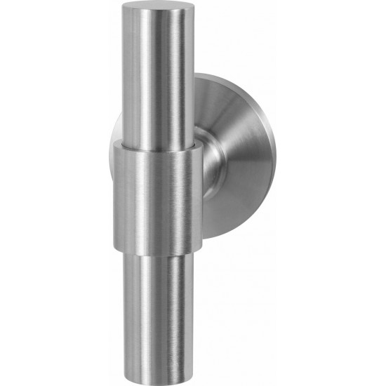 GPF3047.00 HIPI DEUX+ KRUISKRUK OP RONDE ROZET RVS, 50X8MM GPF3047.00 HIPI DEUX+ KRUISKRUK OP RONDE ROZET RVS, 50X8MM
