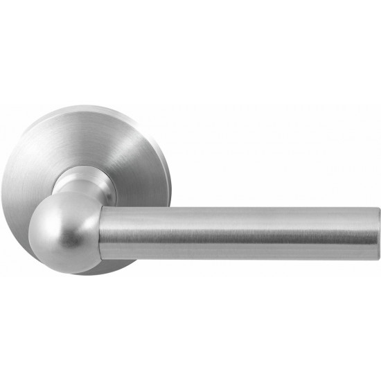 GPF3040.00 HIPI DEURKRUK OP RONDE ROZET RVS, 50X8MM GPF3040.00 HIPI DEURKRUK OP RONDE ROZET RVS, 50X8MM