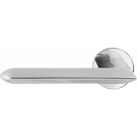 GPF3152.00L WINI DEURKRUK OP RONDE ROZET RVS GEPOLIJST, 50X8MM