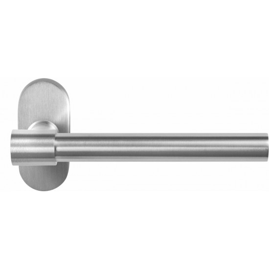 GPF3051.04 HIPI DEUX DEURKRUK OP OVALE ROZET RVS, 70X32X10MM GPF3051.04 HIPI DEUX DEURKRUK OP OVALE ROZET RVS, 70X32X10MM