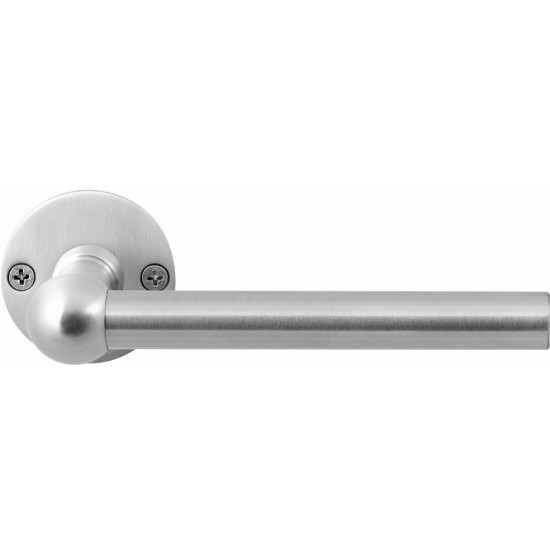 GPF3050.06 HIPI DEURKRUK OP RONDE ROZET RVS, 50X2MM GPF3050.06 HIPI DEURKRUK OP RONDE ROZET RVS, 50X2MM
