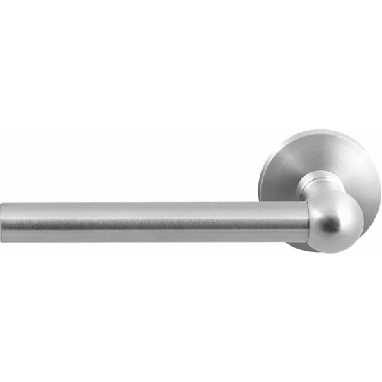 GPF3050.00L/R HIPI DEURKRUK OP RONDE ROZET RVS, 50X8MM GPF3050.00L/R HIPI DEURKRUK OP RONDE ROZET RVS, 50X8MM