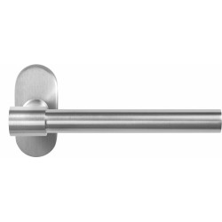 GPF3051090300-04 RVS GEBORSTELD, GPF3051.04R HIPI DEUX DEURKRUK OP OVALE ROZET RVS, 70X32X10 MM GPF3051090300-04 RVS GEBORSTELD, GPF3051.04R HIPI DEUX DEURKRUK OP OVALE ROZET RVS, 70X32X10 MM