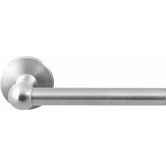 GPF3050.00 HIPI DEURKRUK OP RONDE ROZET RVS, 50X8MM GPF3050.00 HIPI DEURKRUK OP RONDE ROZET RVS, 50X8MM