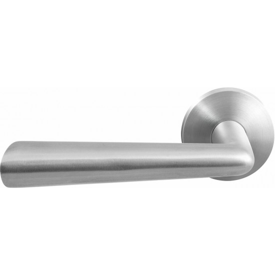 GPF3100.00L/R PIRAU DEURKRUK OP RONDE ROZET RVS, 50X8MM GPF3100.00L/R PIRAU DEURKRUK OP RONDE ROZET RVS, 50X8MM