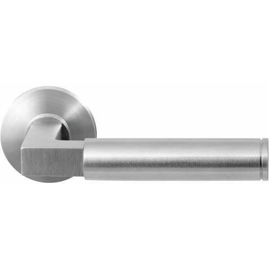 GPF2082.00 KURI DEURKRUK OP RONDE ROZET RVS, 50X8MM GPF2082.00 KURI DEURKRUK OP RONDE ROZET RVS, 50X8MM