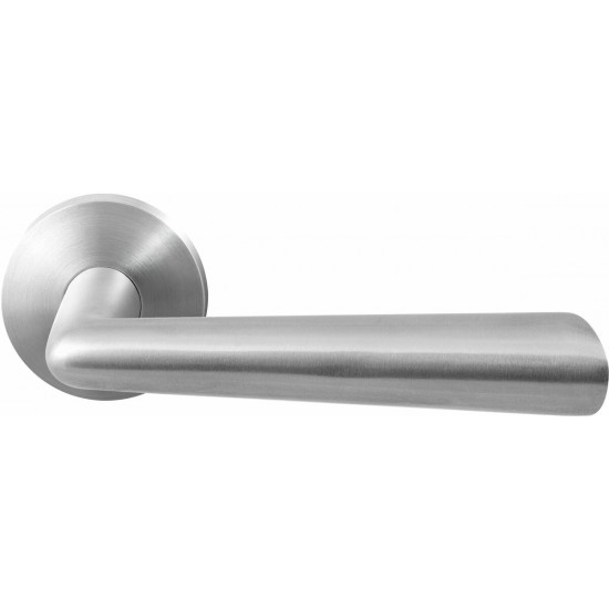 GPF3100.00 PIRAU DEURKRUK OP RONDE ROZET RVS, 50X8MM GPF3100.00 PIRAU DEURKRUK OP RONDE ROZET RVS, 50X8MM