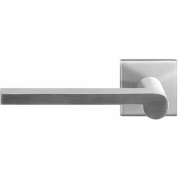 GPF3105090200-02 RVS GEBORSTELD, GPF3105.02L TINGA DEURKRUK OP VIERKANTE ROZET RVS, 50X50X8 MM