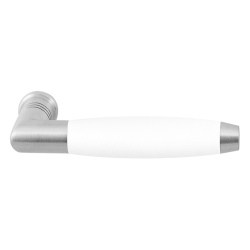 GPF405501200 RVS GEBORSTELD WIT, IKA GATDEEL LINKS/ RECHTS HAAKS MET TRAPEZIUM EINDKNOP RVS GEBORSTELD