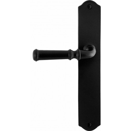 GPF6220.60L/R SMEEDIJZER ZWART MERI DEURKRUK OP SCHILD BLIND, 238X41X4