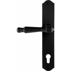 GPF6210600262-22 SMEEDIJZER ZWART, MELA DEURKRUK OP SCHILD SMEEDIJZER ZWART 238X41X4MM LINKS-/RECHTSWIJZEND