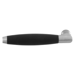 GPF405201200 RVS GEBORSTELD ZWART, IKA XL GATDEEL LINKS/ RECHTS HAAKS MET TRAPEZIUM EINDKNOP RVS GEBORSTELD