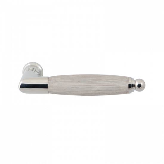 GPF4112 RVS POL/ EIKEN WHITEWASH IKA DEURKRUK HAAKS MET RONDE EINDKNOP