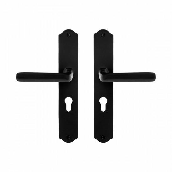 GPF6235.60 SMEEDIJZER ZWART ILO DEURKRUK OP SCHILD PC55, 238X41X4MM