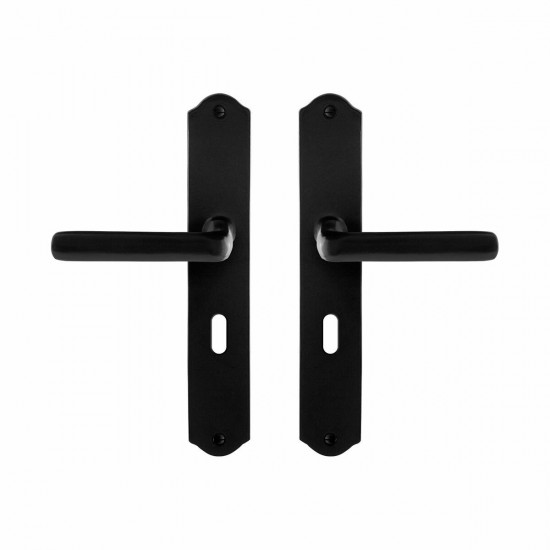 GPF6235.60 SMEEDIJZER ZWART ILO DEURKRUK OP SCHILD BB56, 238X41X4 MM.