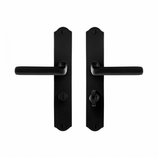 GPF6235.60 SMEEDIJZER ZWART ILO DEURKRUK OP SCHILD WC63/8, 238X41X4MM